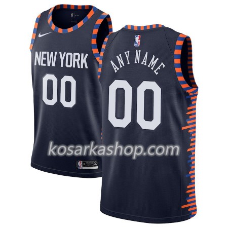 Dres New York Knicks Prilagođeni Nike 2018-19 City Edition Navy Swingman